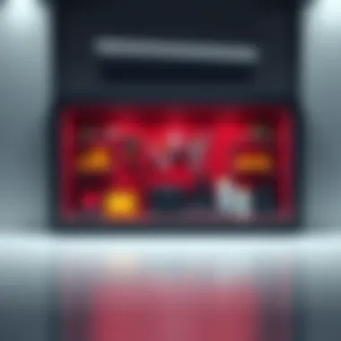 An innovative stock case with a modern design featuring unique elements.