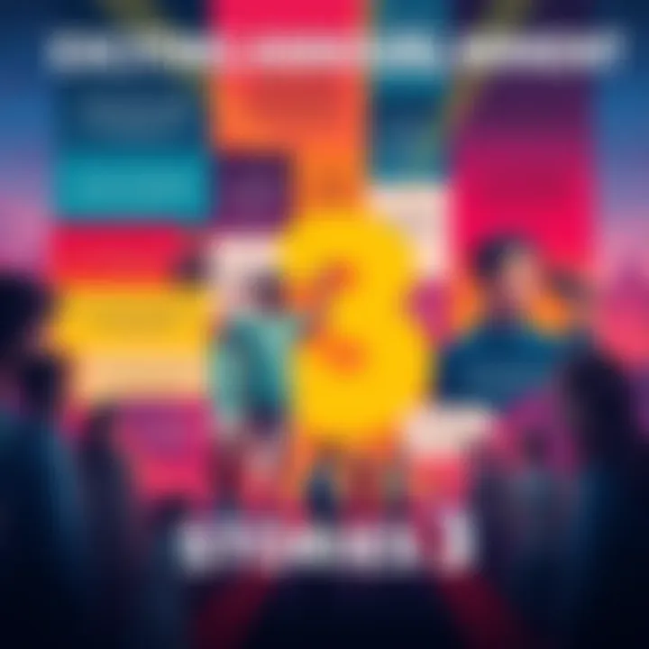 A vibrant collage of quotes from Stories 3 with colorful backgrounds and illustrations of characters from the series