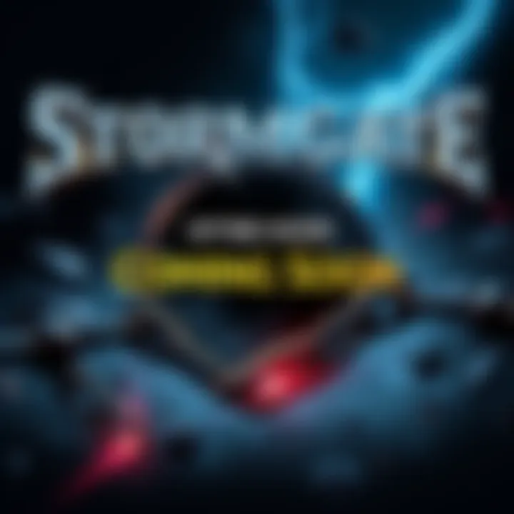 A graphic showing Stormgate's logo with the text 'Offline Mode Coming Soon' and a broken chain symbolizing the end of online features.