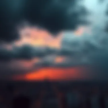 Dark clouds gather over a city, symbolizing uncertainty and future challenges in 2026