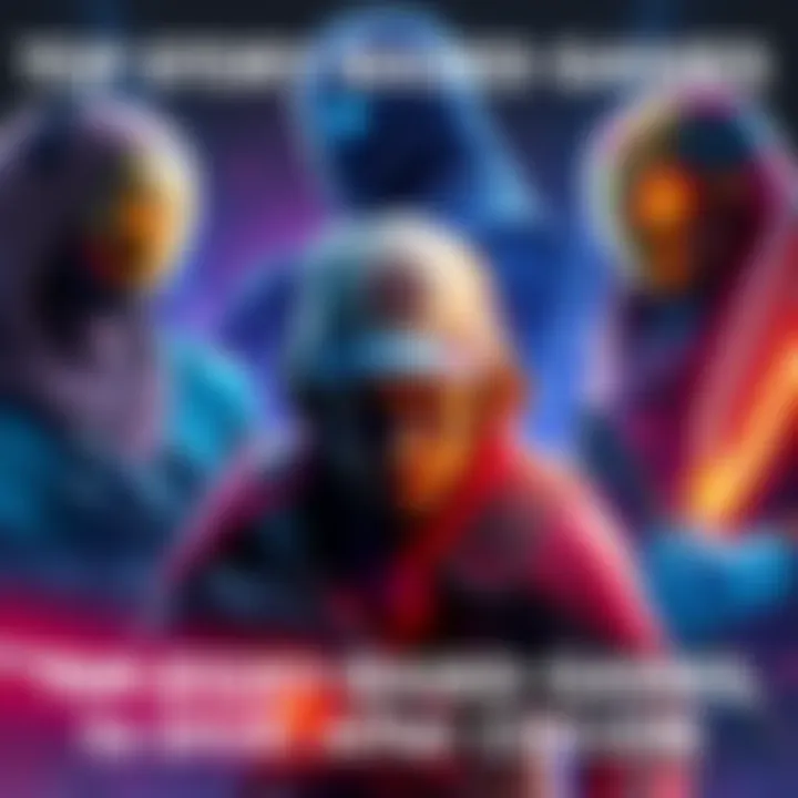 Various game characters featured in engaging story-driven video games