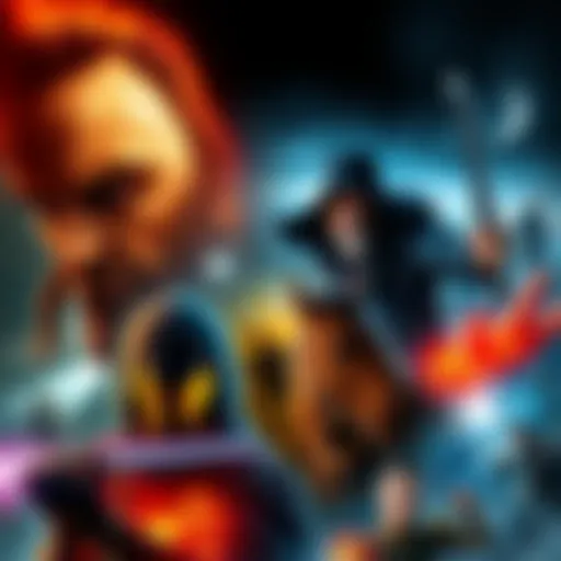 Story-rich PC Games A collage of characters and scenes from popular story-driven PC games like Telltale's Walking Dead and Baldur's Gate 3