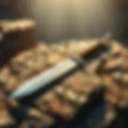 A straight sword resting on a rugged stone surface A straight sword lies on a rough stone, reflecting sunlight, symbolizing the rarity of such weapons in gaming