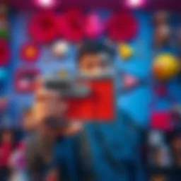 A person holding a bizarre item with a puzzled expression, surrounded by quirky decorations, highlighting the unexpected purchase that shocked many.