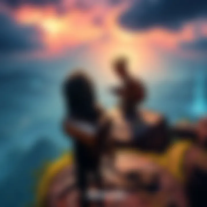 A gamer positioned on a high ground in Numbani, showcasing tactical play during a match.