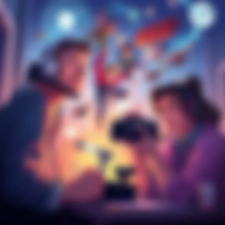 Strategic Shift in Game Development A conceptual illustration depicting game developers brainstorming innovative strategies to enhance player engagement in The Finals, showcasing dynamic gameplay elements and community interactions.