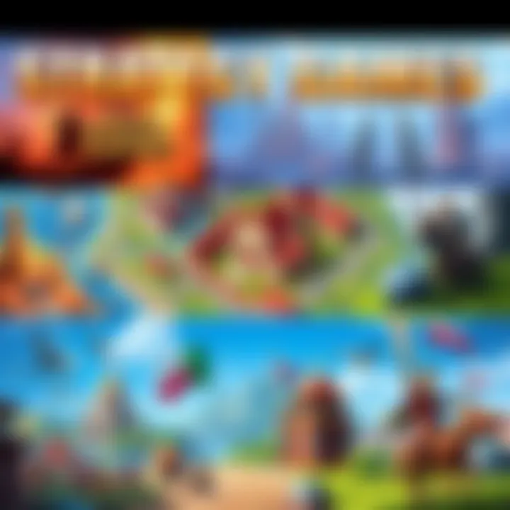 Various strategy games featuring empire building and city management scenes