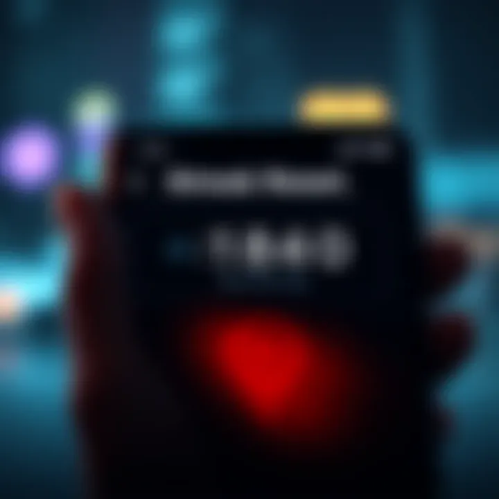 A notification on a phone screen showing a streak reset to zero with a timer indicating the loss of protection day.
