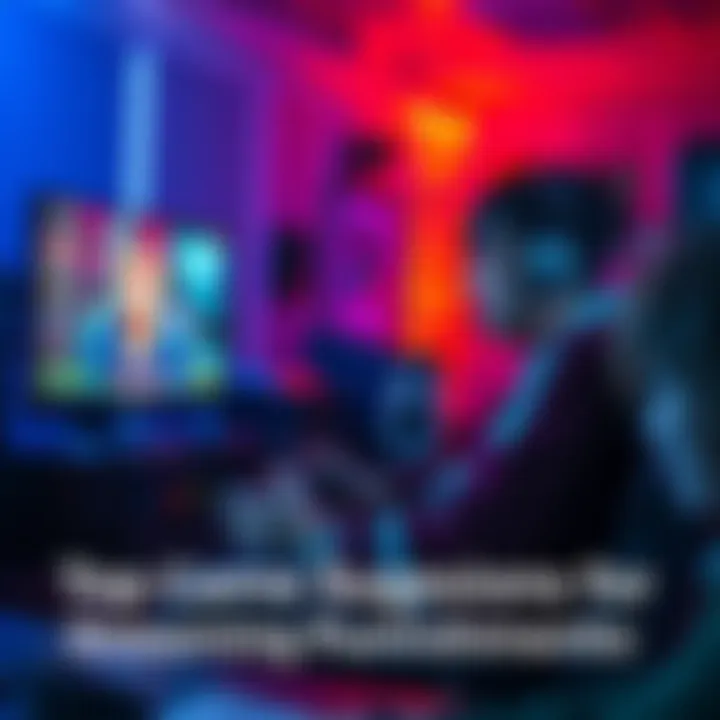 Streamer playing a video game A streamer engaged in a video game session, showcasing excitement and challenge during a light-hearted punishment