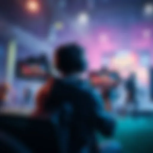 A gamer streams live while being attacked in a battle royale game, with enemy characters approaching their location.