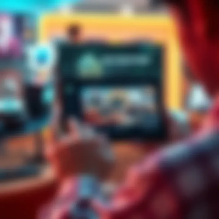 Person streaming video on a tablet A person watching a video on a tablet with multiple devices around, illustrating internet speed demands in 2026