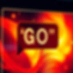 Streaming chat interface with 'GO' command A close-up view of a streaming chat window showing the 'GO' command being typed by a user, engaging with a live broadcast.