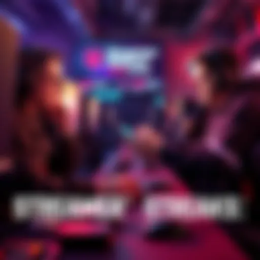 Streaming Matchup An experienced player challenges a popular streamer during a competitive gaming match, showcasing intense gameplay and skill debate