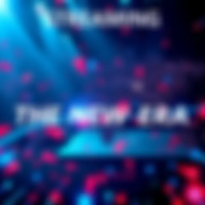 A graphic representation of streaming options for The New Era, showcasing global connections and digital platforms.