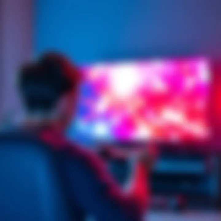 A person setting up an HDHomeRun tuner for streaming television at home