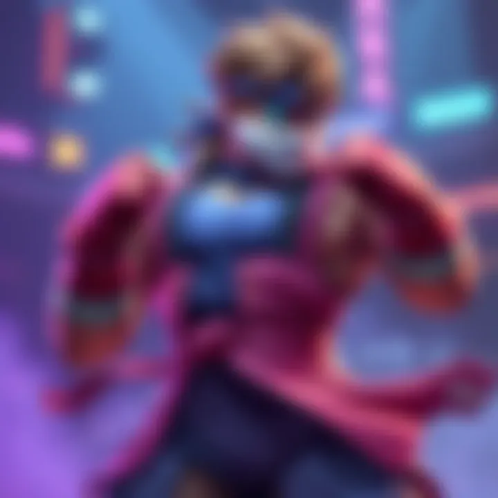 A Street Fighter character reimagined in the Overwatch art style, showcasing vibrant colors and dynamic pose