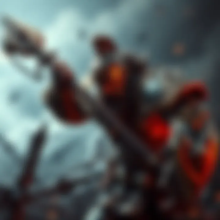 A powerful warrior wielding a heavy weapon, showcasing top Ashes of War effects in battle