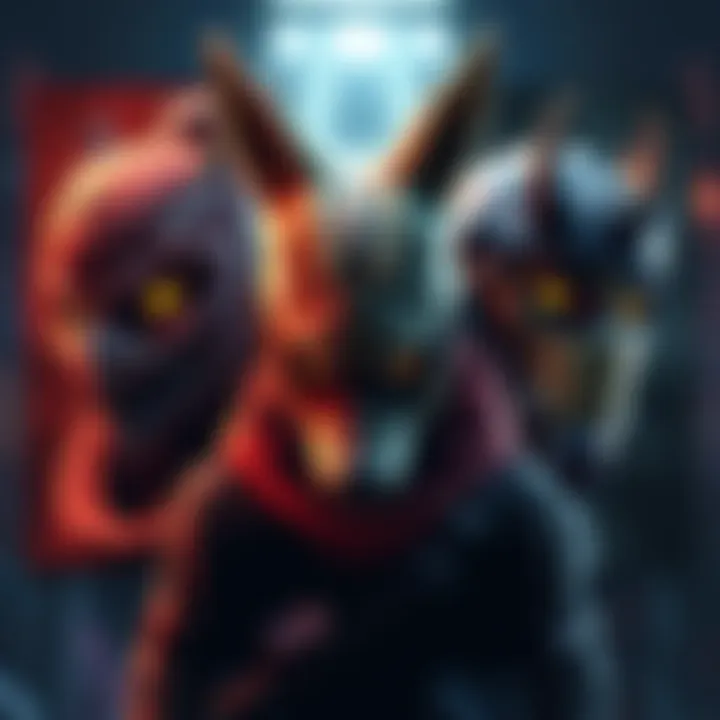 Striker Build Alternatives A character wearing a Coyote Mask stands next to images of Ceska and Fenris masks, showcasing different Striker build options.