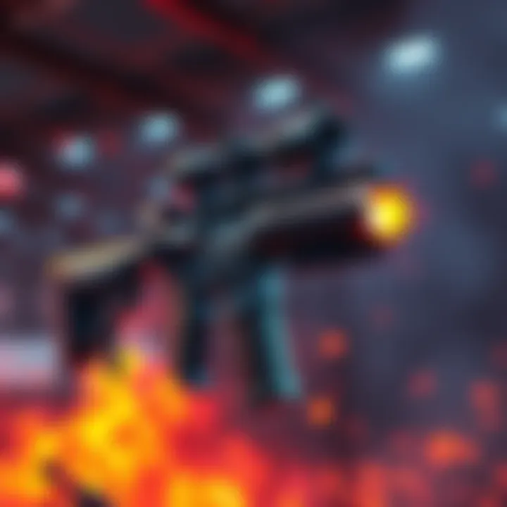 A Striker MK46 equipped with LMG showing intense firepower and burst damage effects.