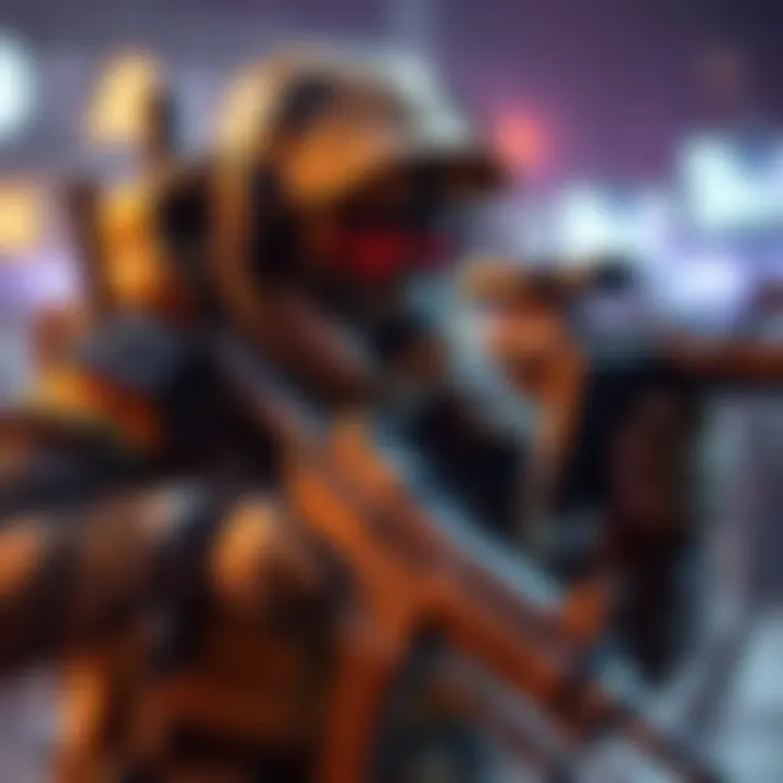 Strikers Build in Gaming A gamer focused on a strikers build, showcasing gear and weapons for optimal survival in a game environment.
