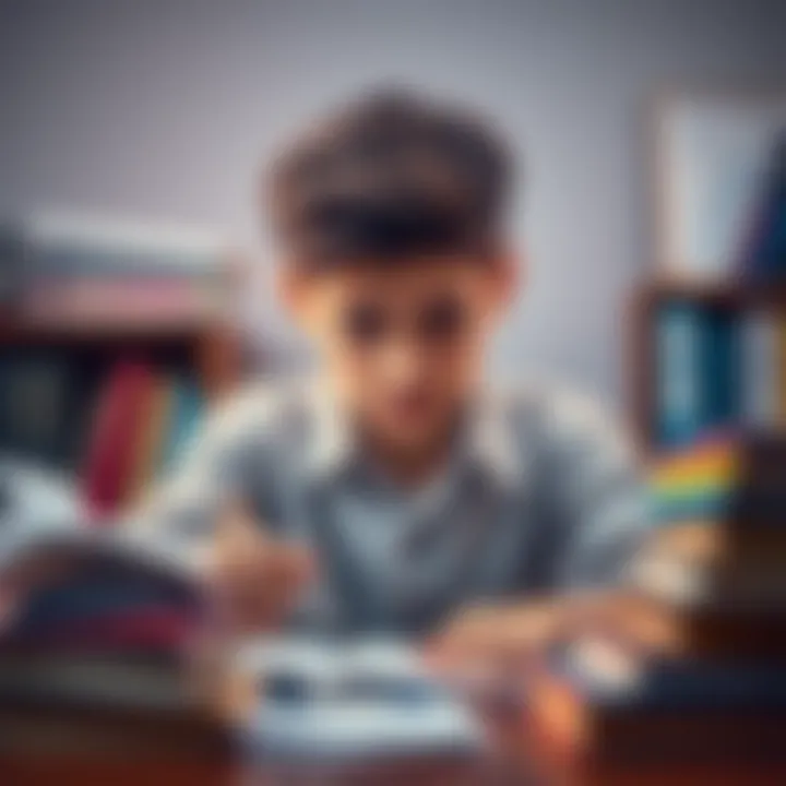 A student looks frustrated while studying complex math equations, surrounded by textbooks and notes, illustrating the challenge of understanding difficult math concepts.