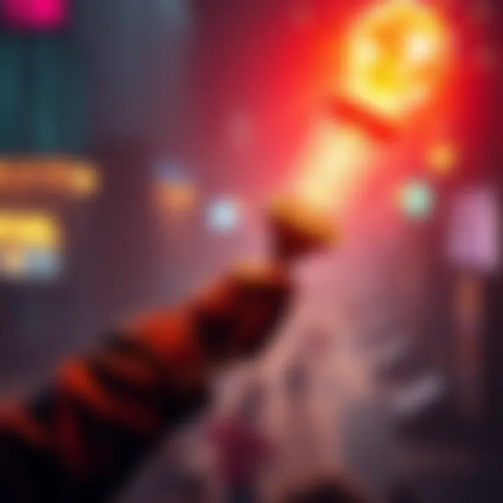 A person holds the legendary Stun Baton, glowing with energy, celebrating the achievement from the Cache Tracker event.