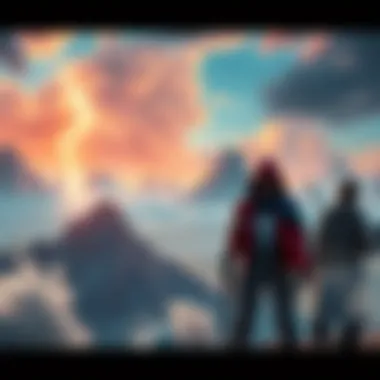 A breathtaking scene from a video game showcasing vibrant landscapes and detailed characters, captivating players with its visuals.