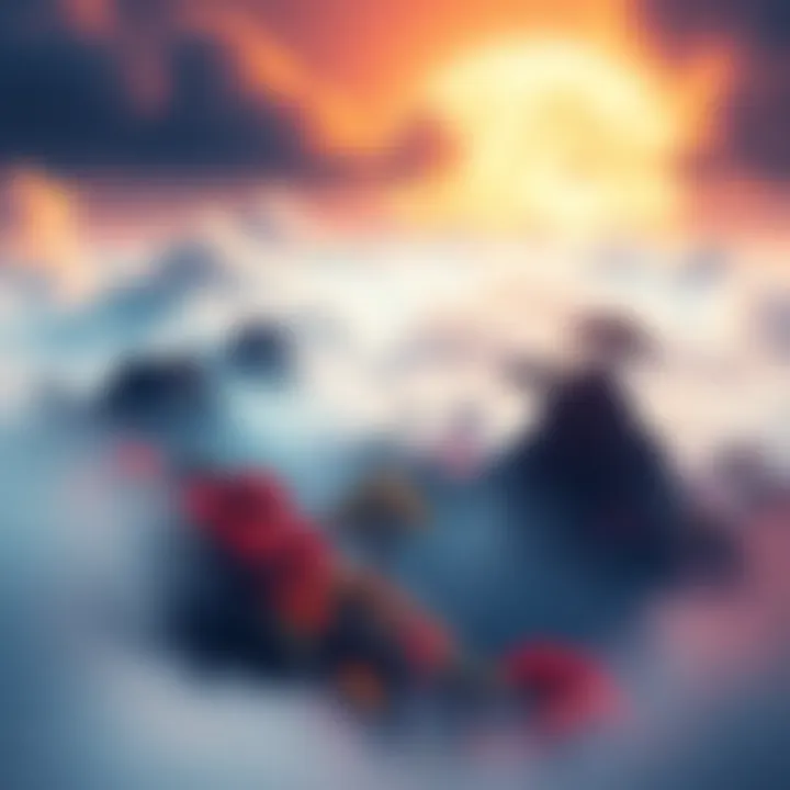 A vibrant video game scene showcasing detailed graphics and a layer of fog obscuring some elements, highlighting the beauty of the artwork.