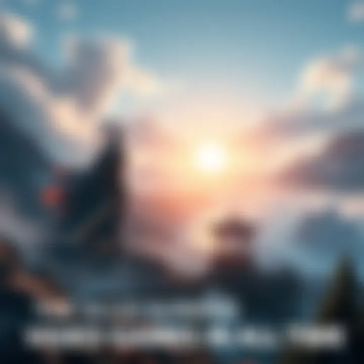 Stunning visuals from top video games A collage of breathtaking scenes from Elden Ring, Skyrim, and Ghost of Tsushima showcasing their unique art styles and environments