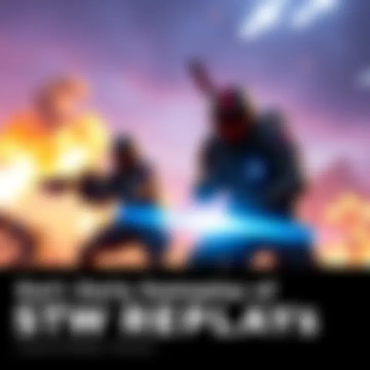 Showcasing early gameplay footage of STW replays with improved visual effects and player interactions