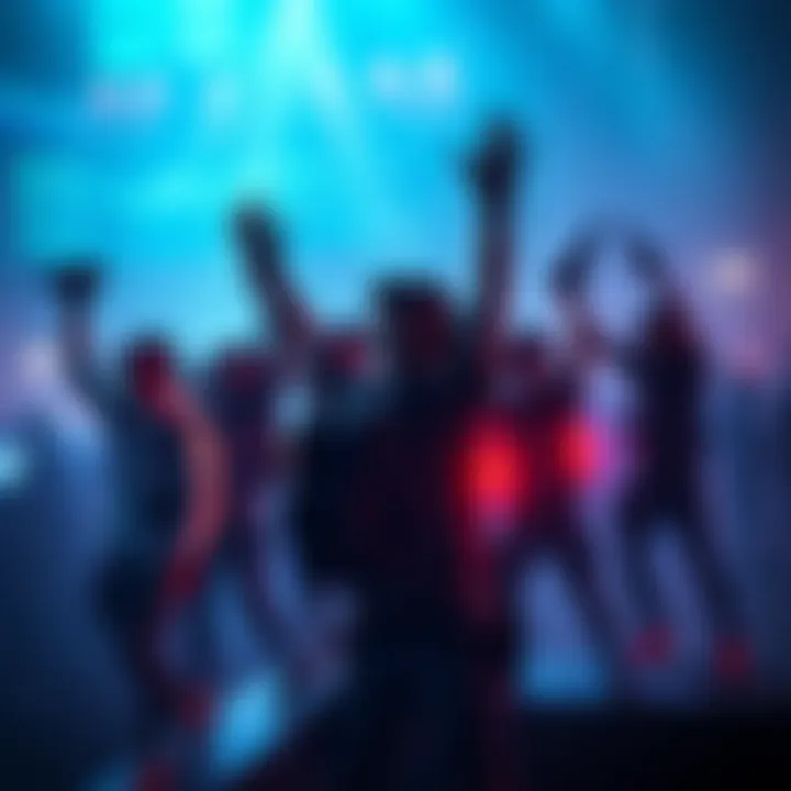 A group of gamers celebrating their victory after completing all three Extinction maps in Marseille on their first try