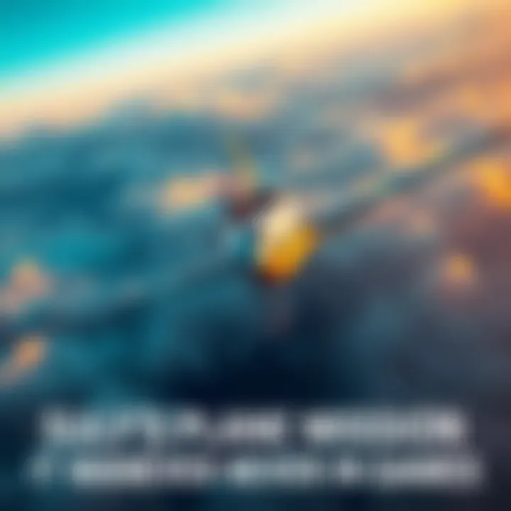 A small plane soaring through the clouds, symbolizing an iconic flight mission from a game.