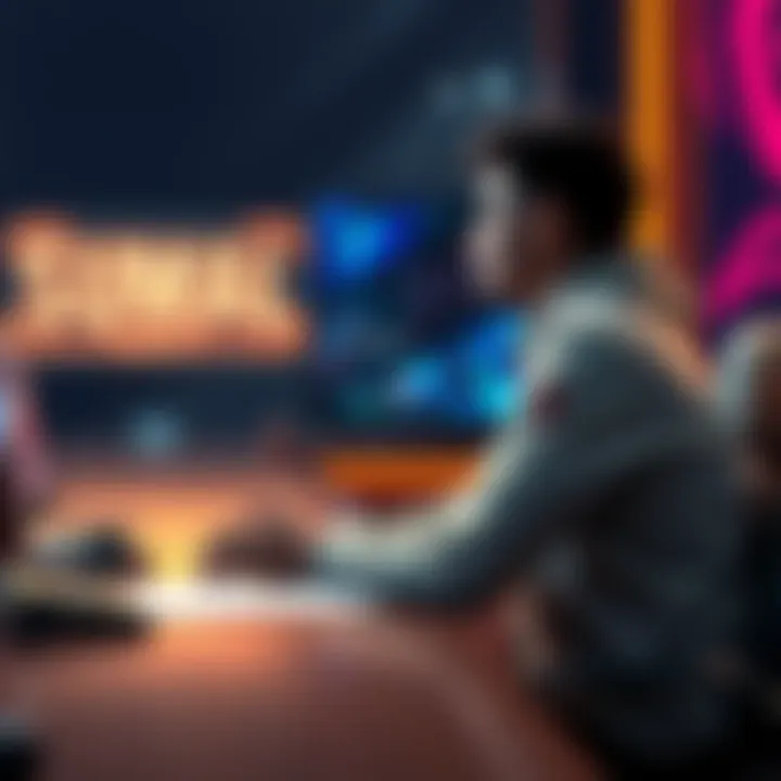 Sumail sitting at a desk during his final interview, looking emotional as he shares news of his last TI event
