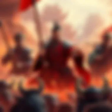 Sun Deng is shown as a young leader on a battlefield, strategizing with his generals against Wei and Shu forces.