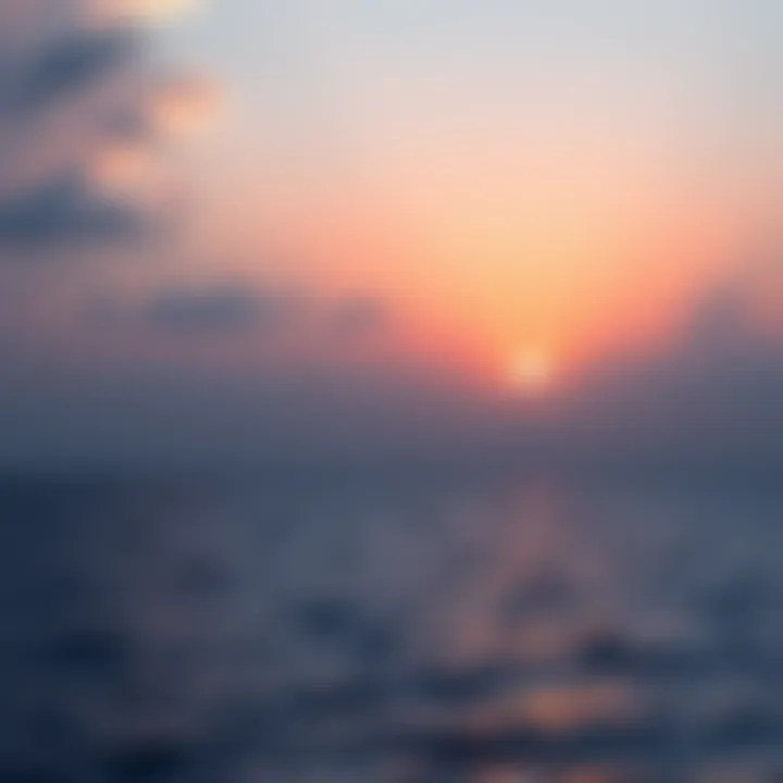 Sunrise symbolizing new beginnings A beautiful sunrise over a calm horizon, representing the transition from night to day and the idea of new beginnings after endings.