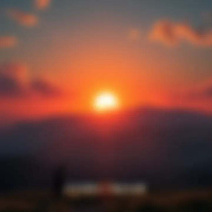 A breathtaking sunrise illuminates a serene landscape symbolizing peace and new beginnings in God of War: Sons of Sparta.