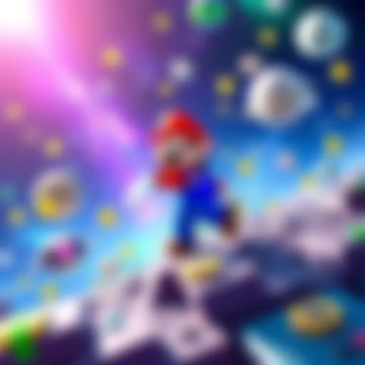 Super Mario character exploring a colorful space world with stars and planets after the Version 1.3.0 update
