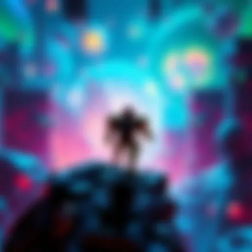 Super Metroid Gameplay A screen showing gameplay from Super Metroid with Samus Aran exploring a colorful alien environment