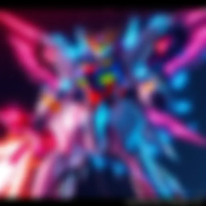 A visual representation of the HYPERVISOR Bypass for Super Robot Wars Y showing a robot in action with digital effects around it.
