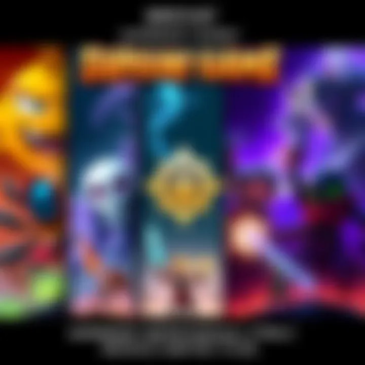 Artwork featuring characters and elements from Bastion, Transistor, Pyre, Hades, and Hades 2, highlighting their distinct styles and themes.