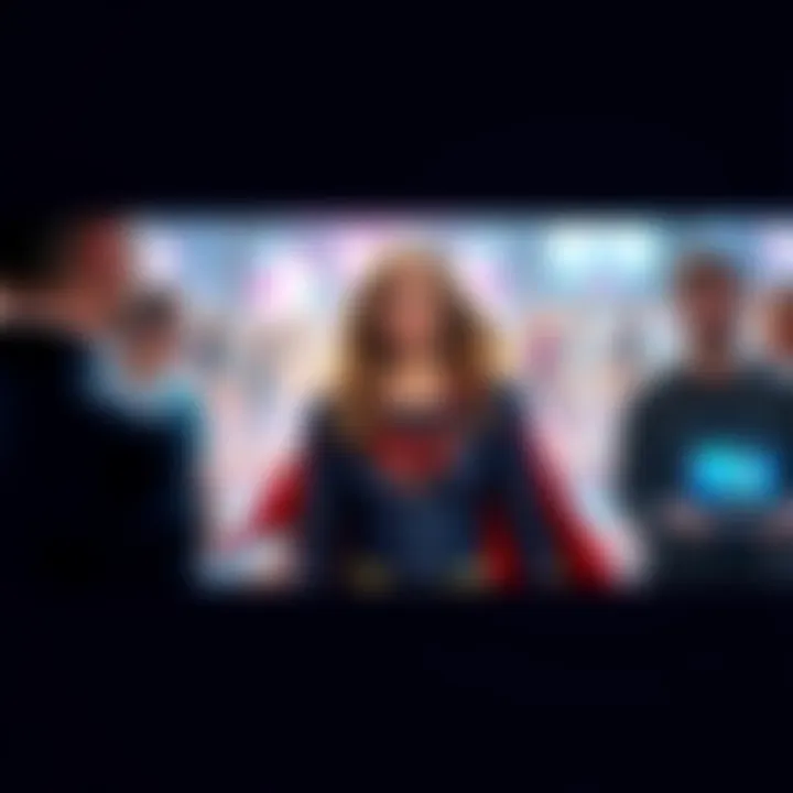 Fans discussing Supergirl's unique thumbnail treatment in recent media posts.