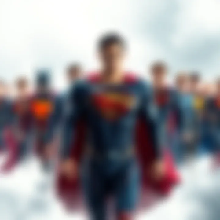 A collection of new Superman skin designs showcasing different colors and styles.