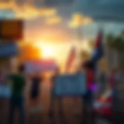 Gamers unite to support Undead Labs for early access to State of Decay 3, holding signs and banners promoting independence.
