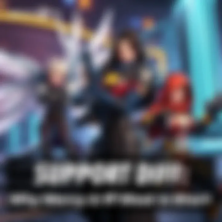 A comparison of Mercy, Ana, and Zen in a gaming setting, showing their roles in team dynamics
