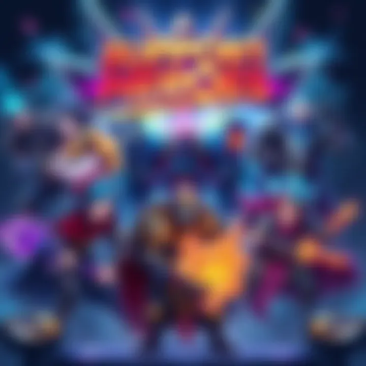 Illustration of various support game characters ready to help players in ranked matches with strategies to climb ranks
