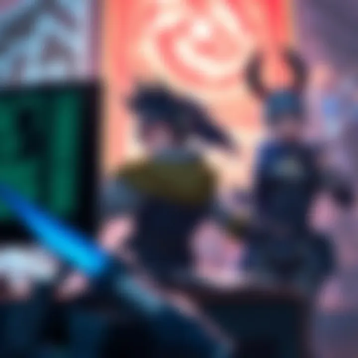 A player using support characters like Kiriko and Bap in a gaming environment