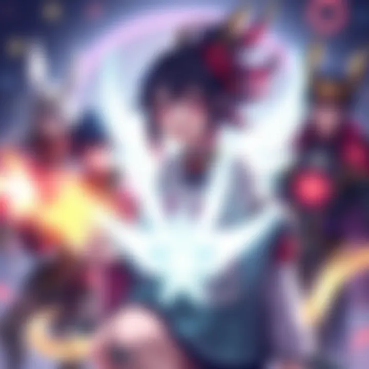 Illustration showing Kiriko with supportive heroes in a team setting, demonstrating gameplay synergy and teamwork.