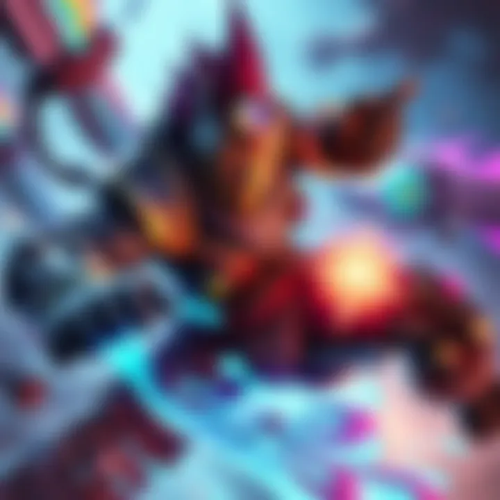 A support character in a game focusing on healing teammates while considering damage strategies, showcasing an action-packed scene with vivid colors and dynamic movement.