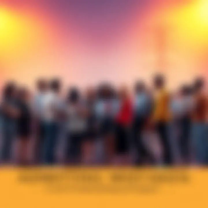 A group of diverse people standing together, showing empathy and understanding, with one person sharing a mistake and the others listening attentively.