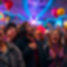 A group of people laughing and gasping at a surprising April Fools' Day prank